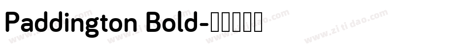 Paddington Bold字体转换